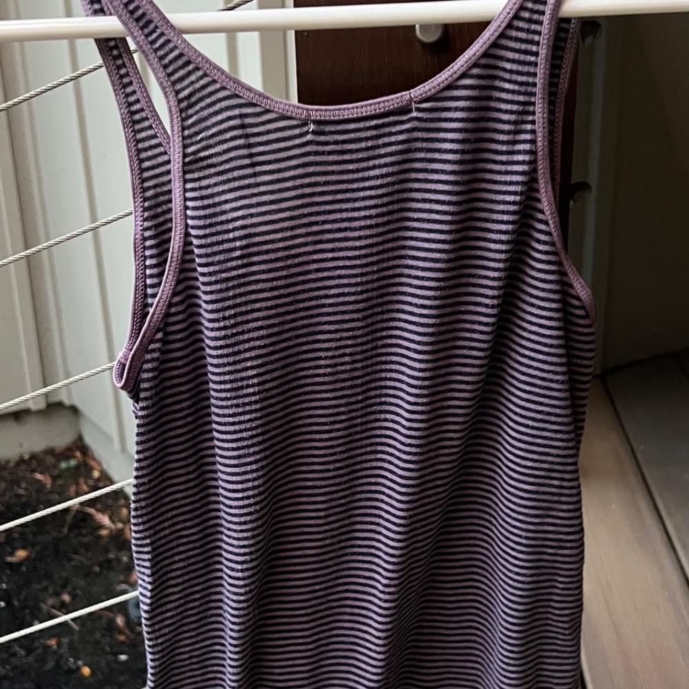 Stateside Brand Tank Top- Women  Size XS- Purple and Grey Striped - Picture 6 of 14